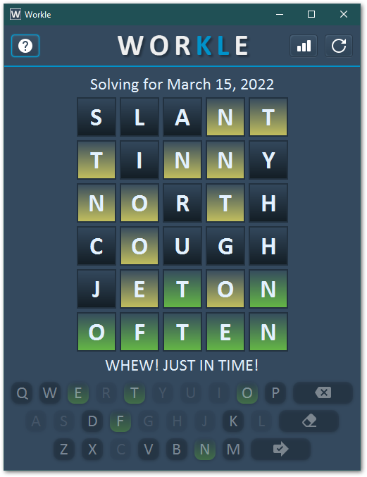 GitHub - zephyr28/workle: Wordle clone written in Java/JavaFX