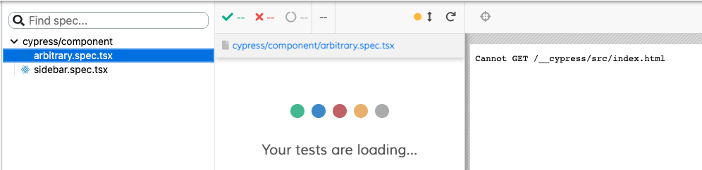Component Test Runner tries to load a file that doesn't exist · Issue ...