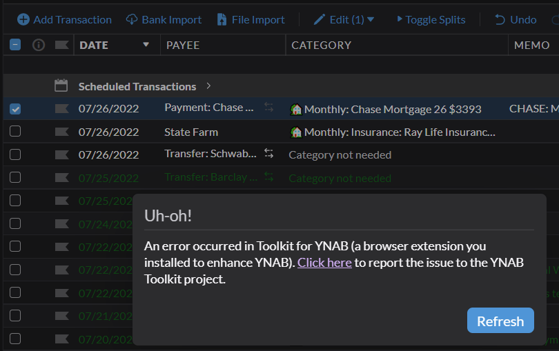 2022-07-27 16_10_12-BECU Primary Checking 7908 _ Personal Budget _ YNAB and 242 more pages - Work -