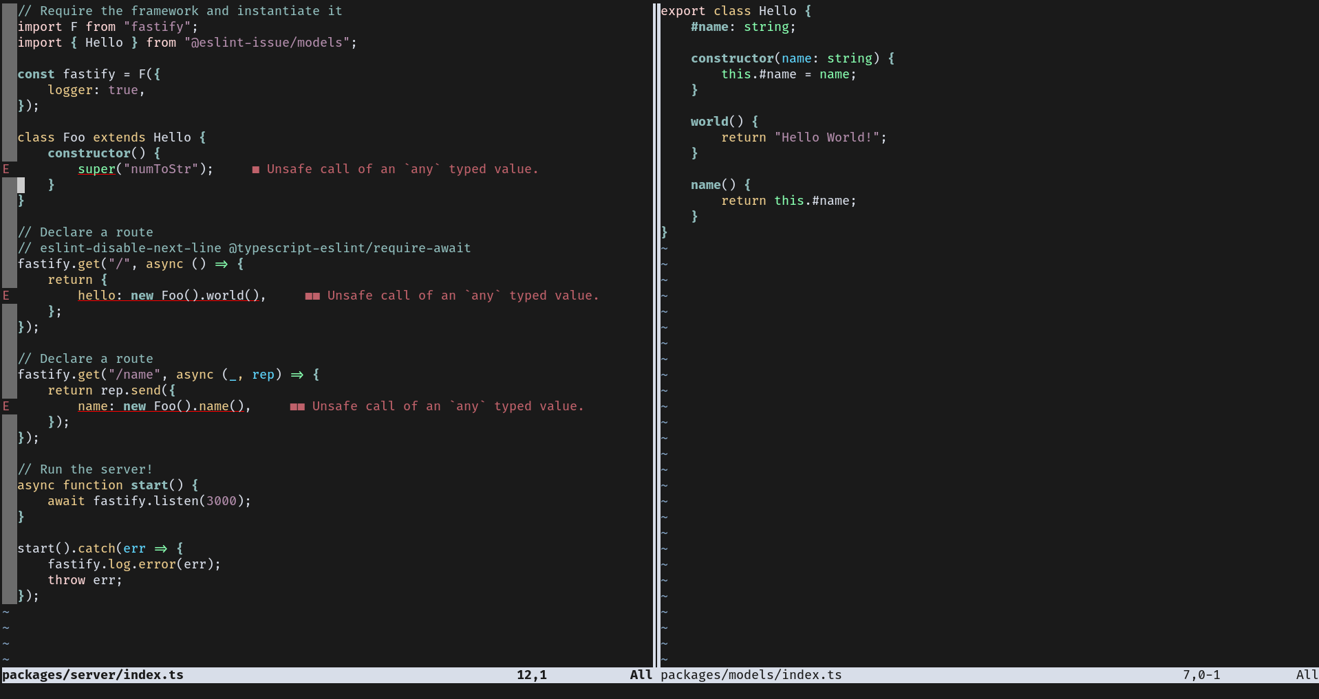 eslint Is yarn workspace supported? · Issue 1427 · neovim/nvimlspconfig · GitHub