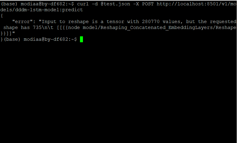 Tensorflow Reshape Layer error: "Input to reshape is a tensor with ...