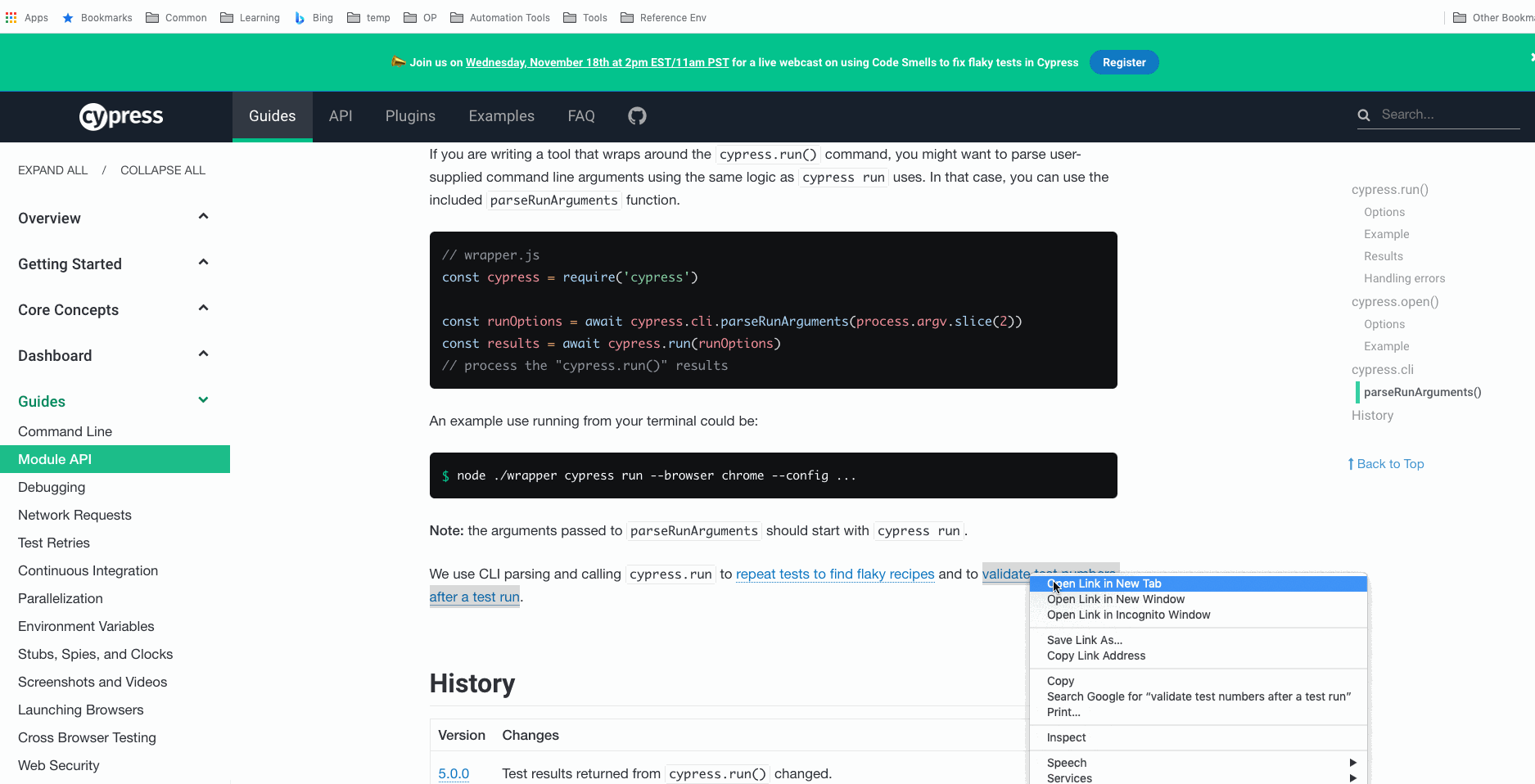 404 error When click "validate test numbers after a test run" link on ...