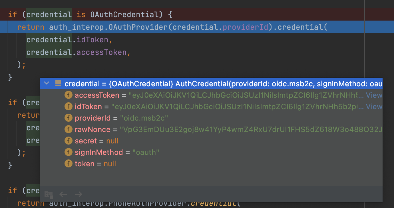 [firebase-auth-web] - the "nonce" is lost during the _auth ...