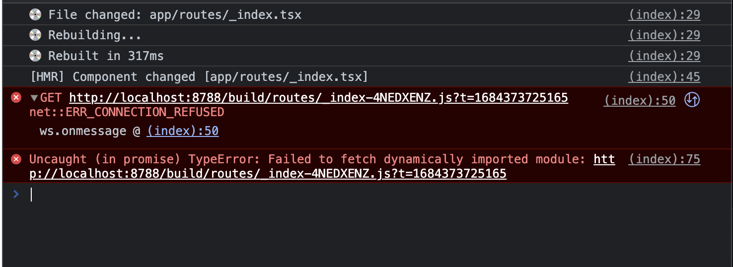 HMR not working in `cloudflarepages` template · Issue 6415 · remix