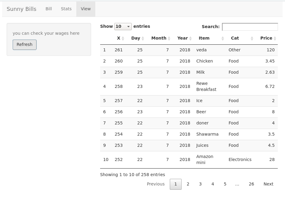 Database Bill GitHub - naz947/Bills-App: An Application to store your daily bills in ...