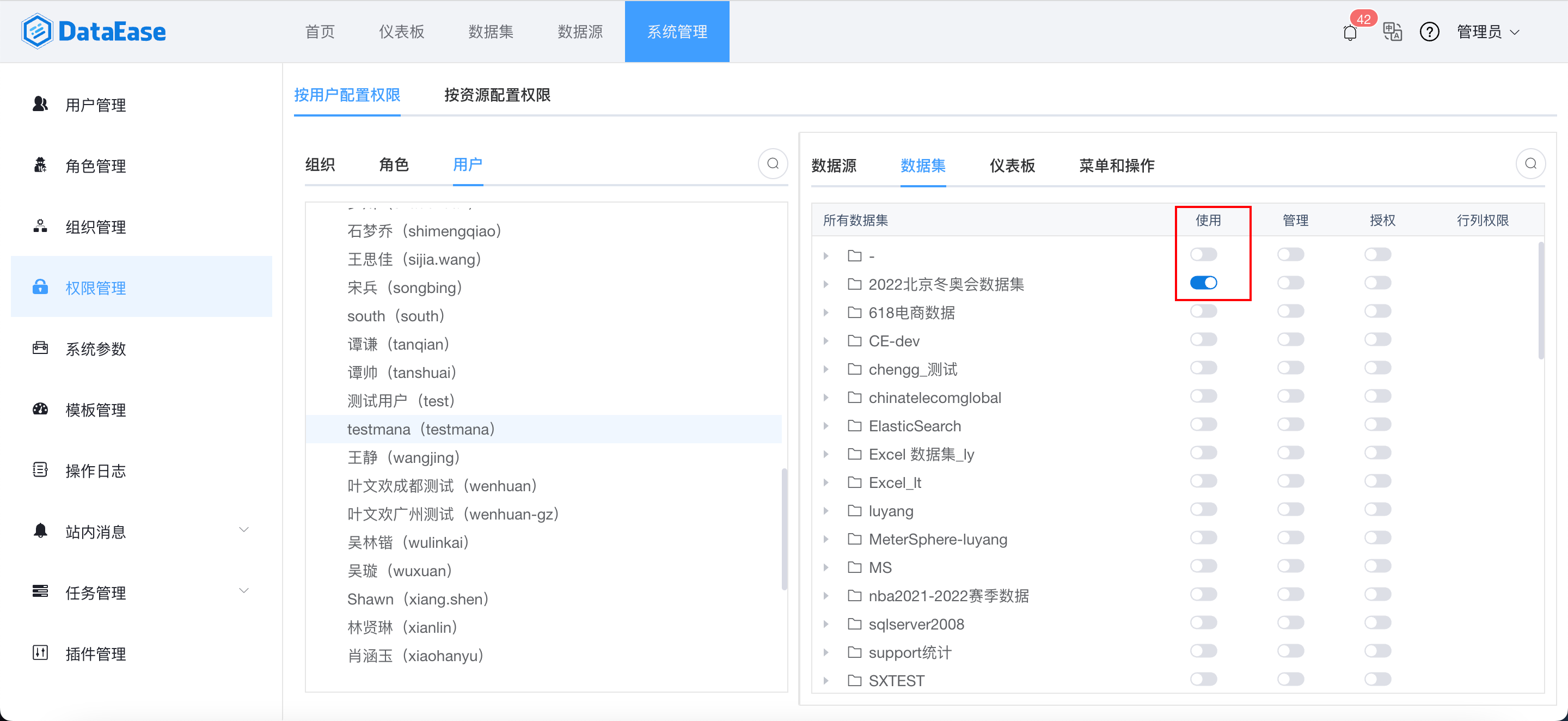 [Bug] 权限管控紊乱 · Issue #2695 · dataease/dataease · GitHub