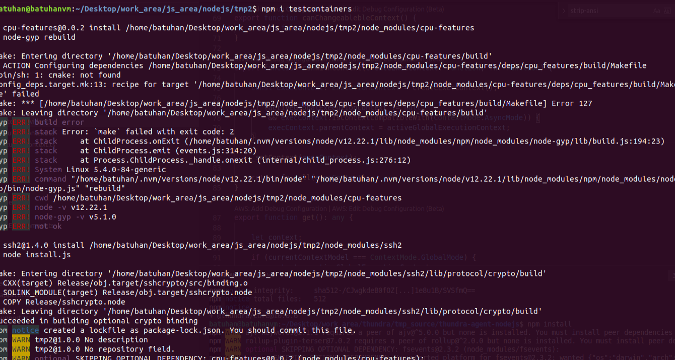 Error on npm install · Issue #281 · testcontainers/testcontainers-node ...