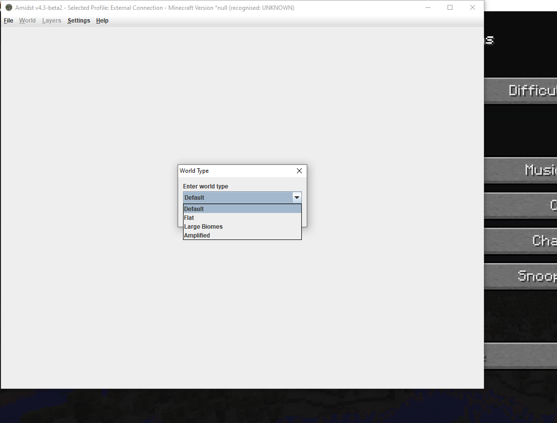 Launches But Doesn T Show Map No Biomes O Plenty Support Issue 15 Fraenkelc Amidst Forge Github