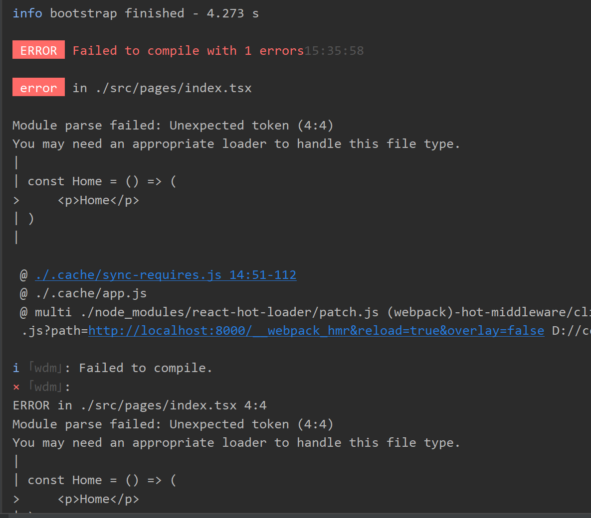 typescript not work with beta.111 version · Issue #7462 · gatsbyjs ...