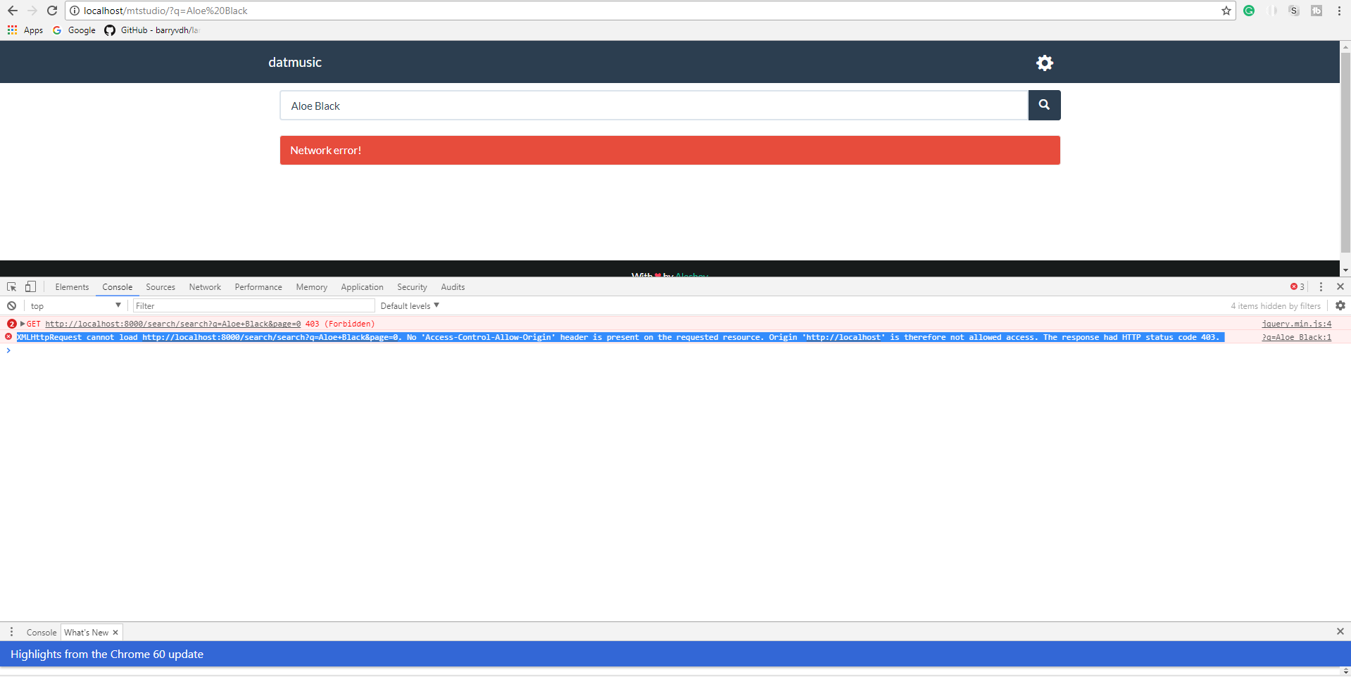 Network error! · Issue #34 · alashow/datmusic · GitHub