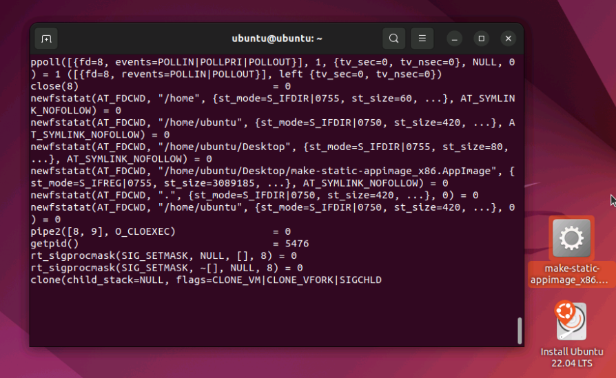 Hangs on clone() syscall · Issue 6 · probonopd/staticappimage · GitHub
