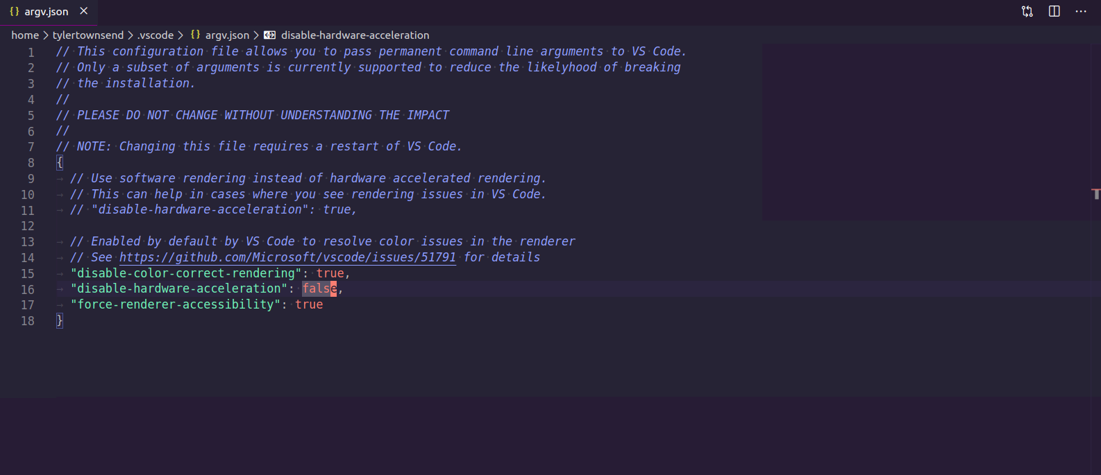 Debian package for CodeInsiders is not disabling hardware acceleration