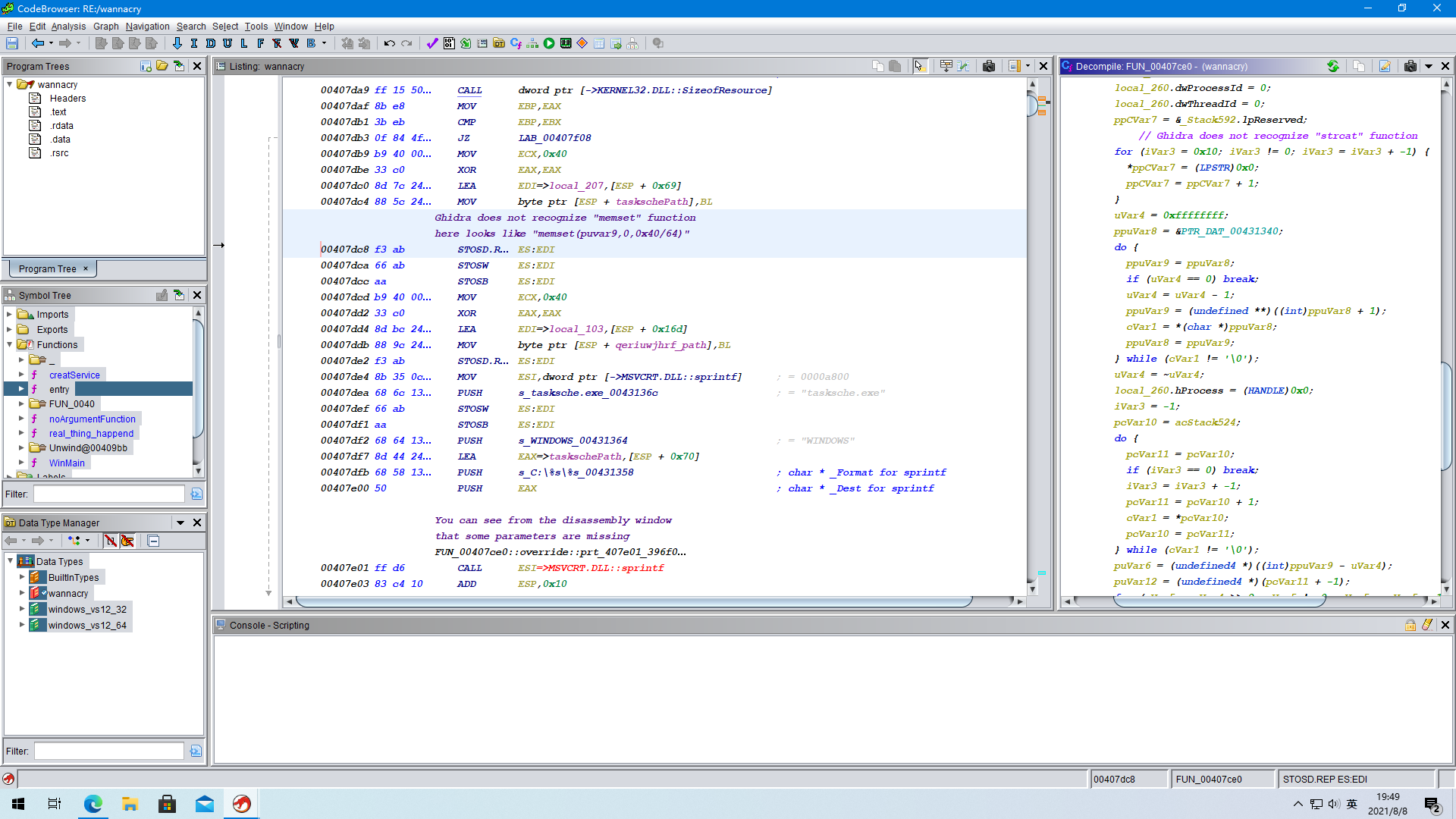 Request improved decompiler ,WinMain(main,DriverEntry) function ...