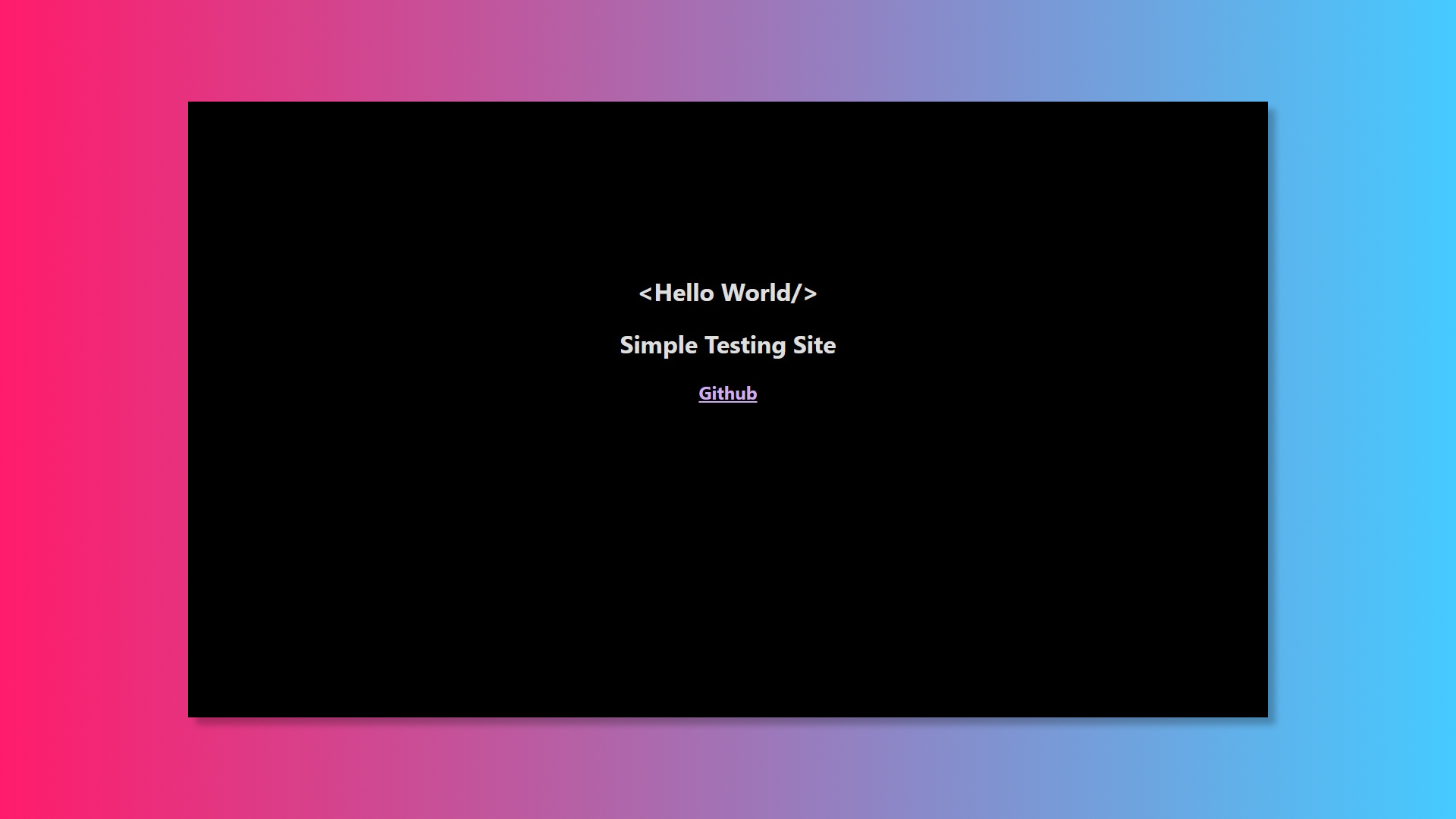 GitHub - iamalipe/simple-testing-site: This is Simple Testing Site For ...