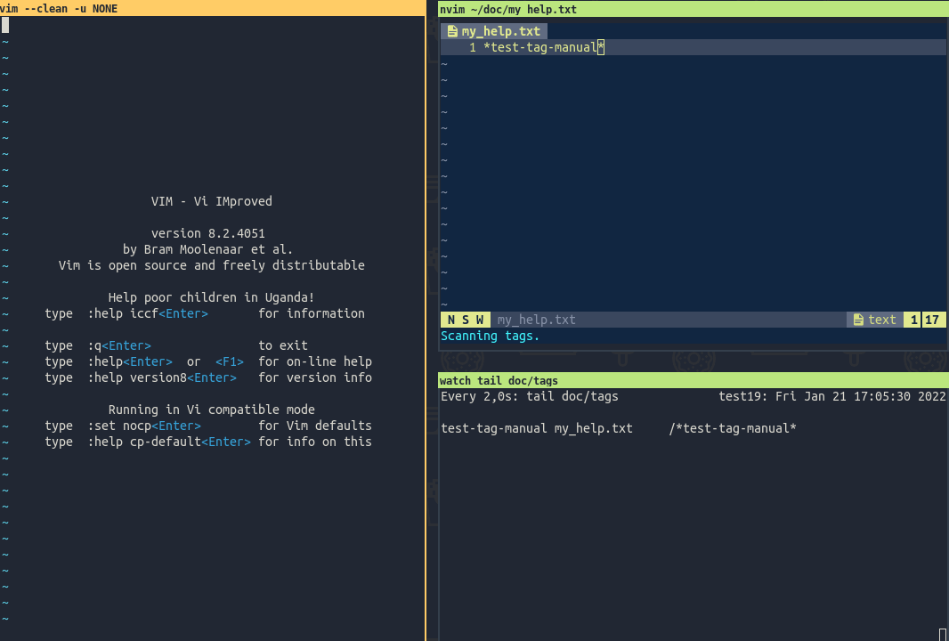 `helptags ALL` doesn't reload previously loaded help buffer · Issue ...