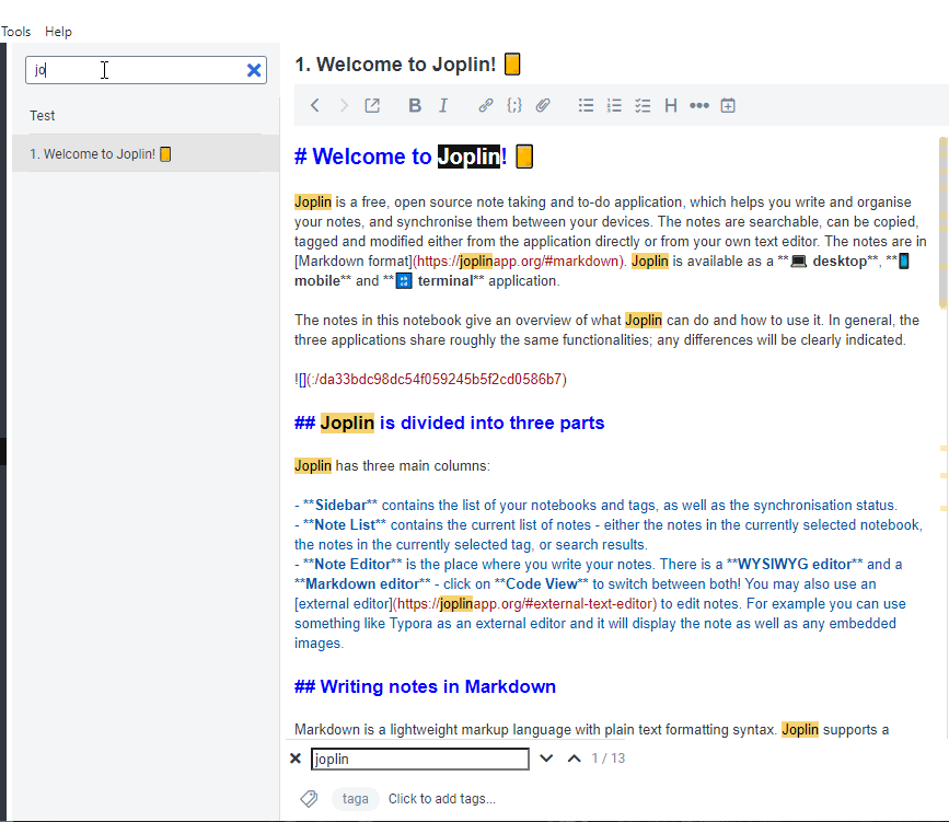 Search in all the notes loses focus · Issue #5208 · laurent22/joplin ...