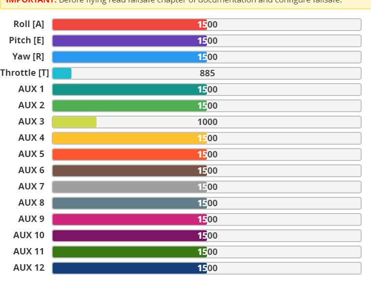 Arm mode changes default AUX value away from 1500 · Issue #10520 ...