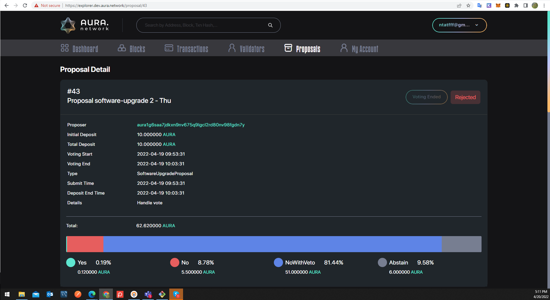 [Proposals] View proposal details · Issue #27 · aura-nw/aurascan · GitHub