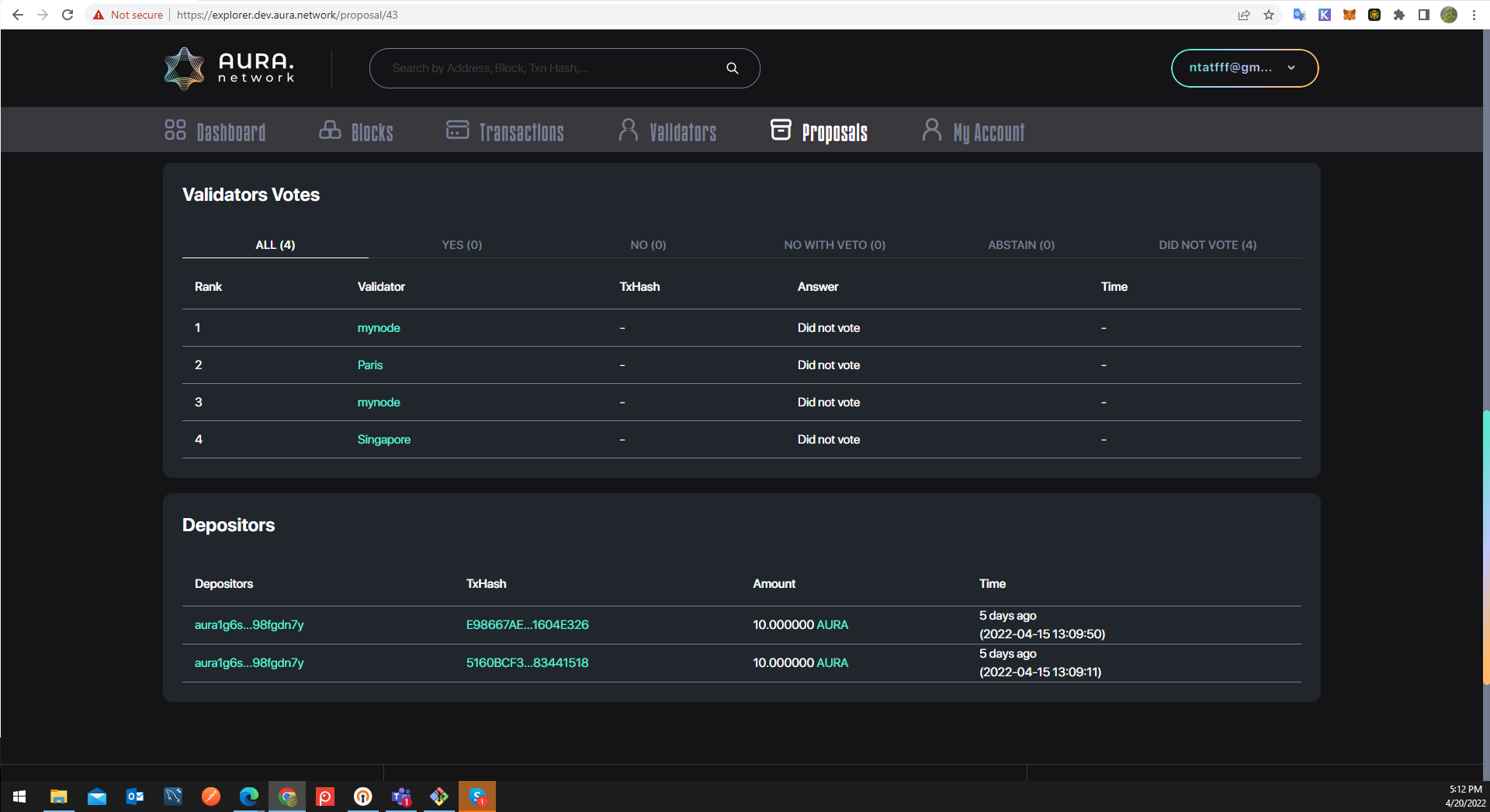 [Proposals] View proposal details · Issue #27 · aura-nw/aurascan · GitHub