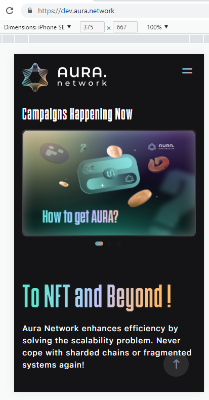Change something on Aura landing page from feedback of marketing ...