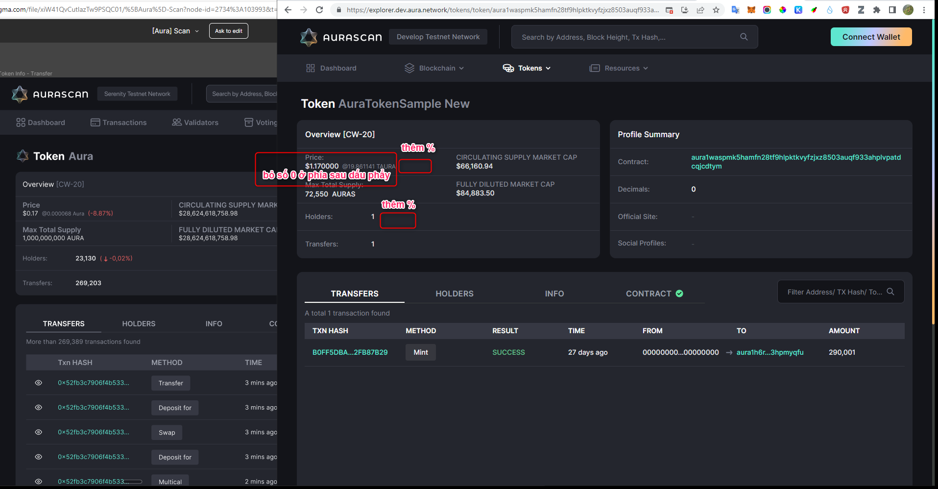 [Aurascan][CW20][TokensList][TokenDetails] Some UI issues · Issue #1352 ...