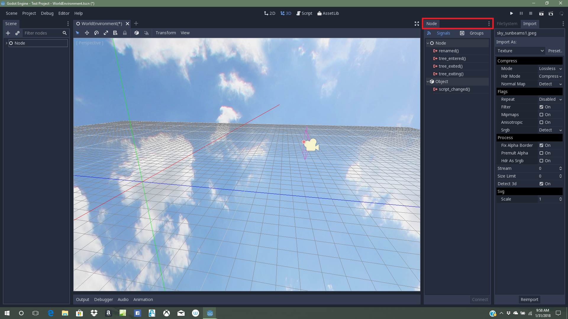 Node and Inspector tab goes missing(Godot 3.0 Stable) · Issue #16242 ...