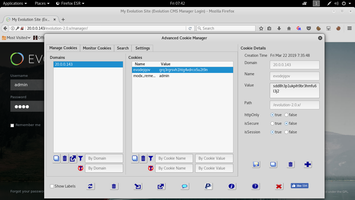 Session Fixation in Evolution CMS 2.0.x · Issue #1040 · evolution-cms ...