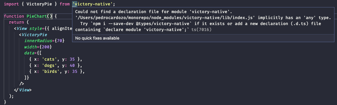 @types in victory-native · Issue #2046 · FormidableLabs/victory · GitHub