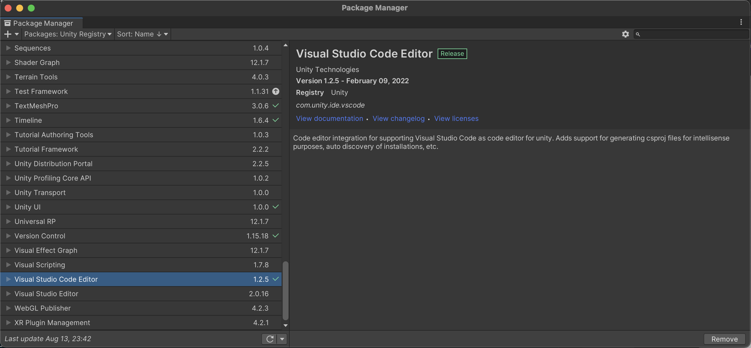 Visual Studio Code Editor Package