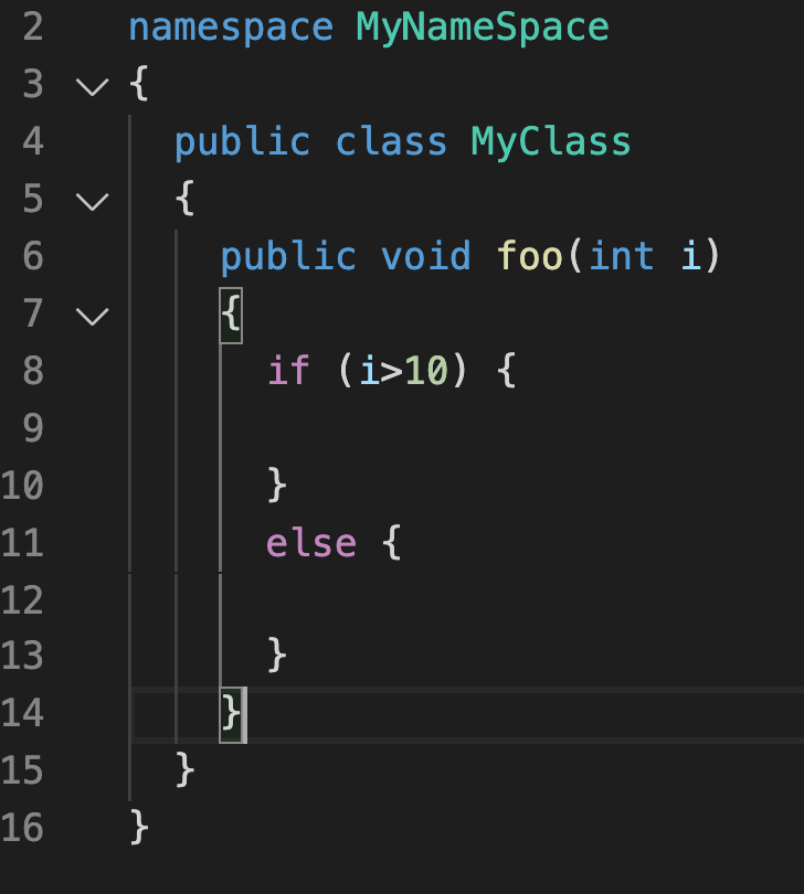 Unable to fold C code when this extension is installed. · Issue 3757