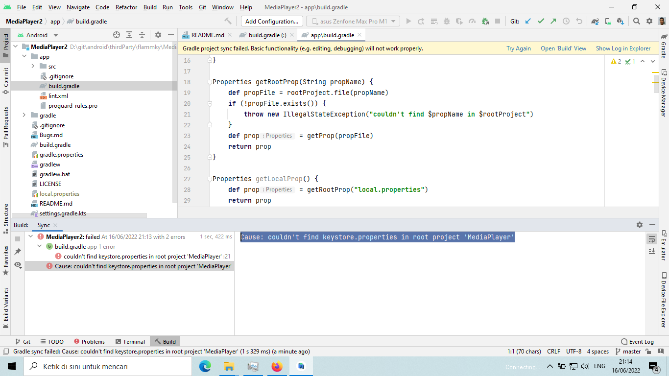 Failed to sync gradle · Issue #1 · Psiae/Music-Player · GitHub
