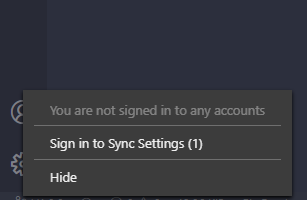 Settings Sync to prompt login all the time, and prompt again every time ...