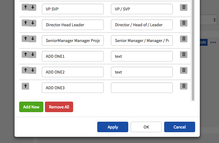 When saving a duplicate value and text, the text disappears after ...