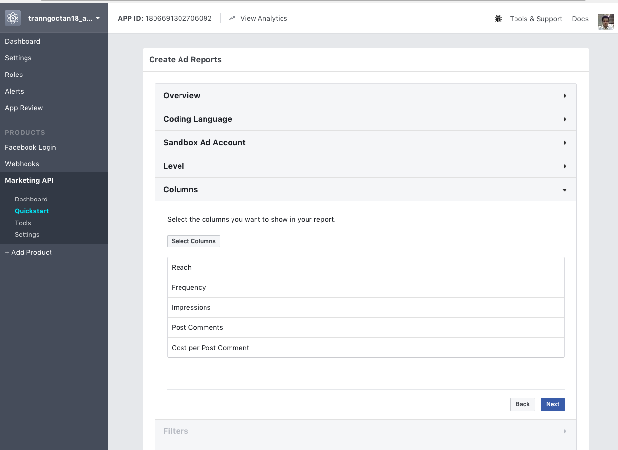 Sample code of Python SDK from Facebook Marketing API Website broke ...