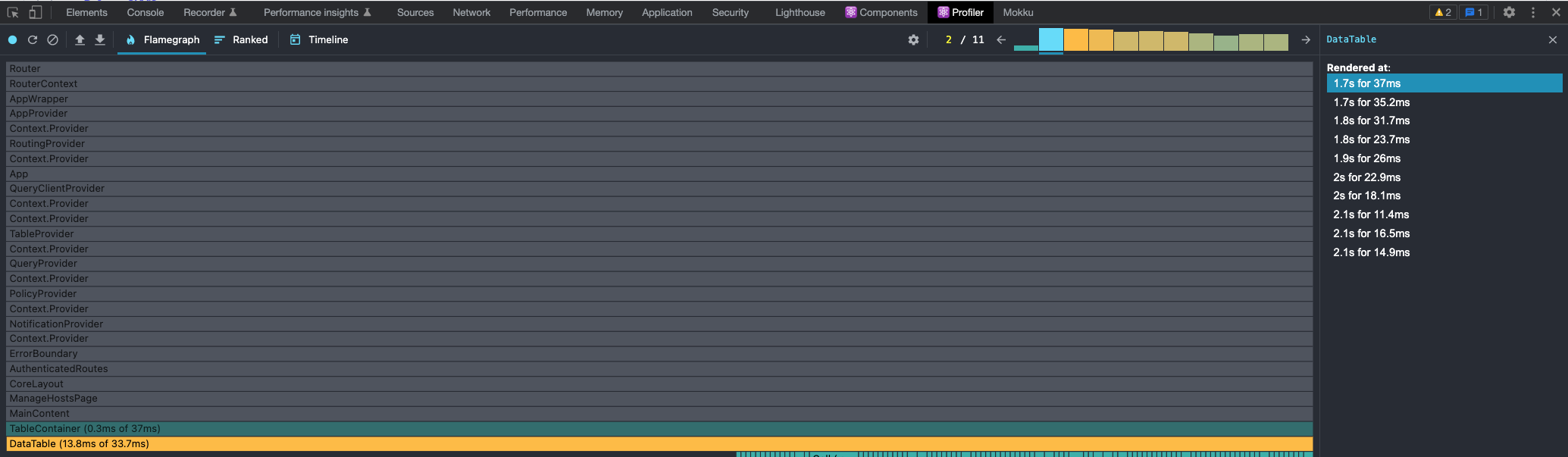 Hosts page is performing poorly in some local environments · Issue ...