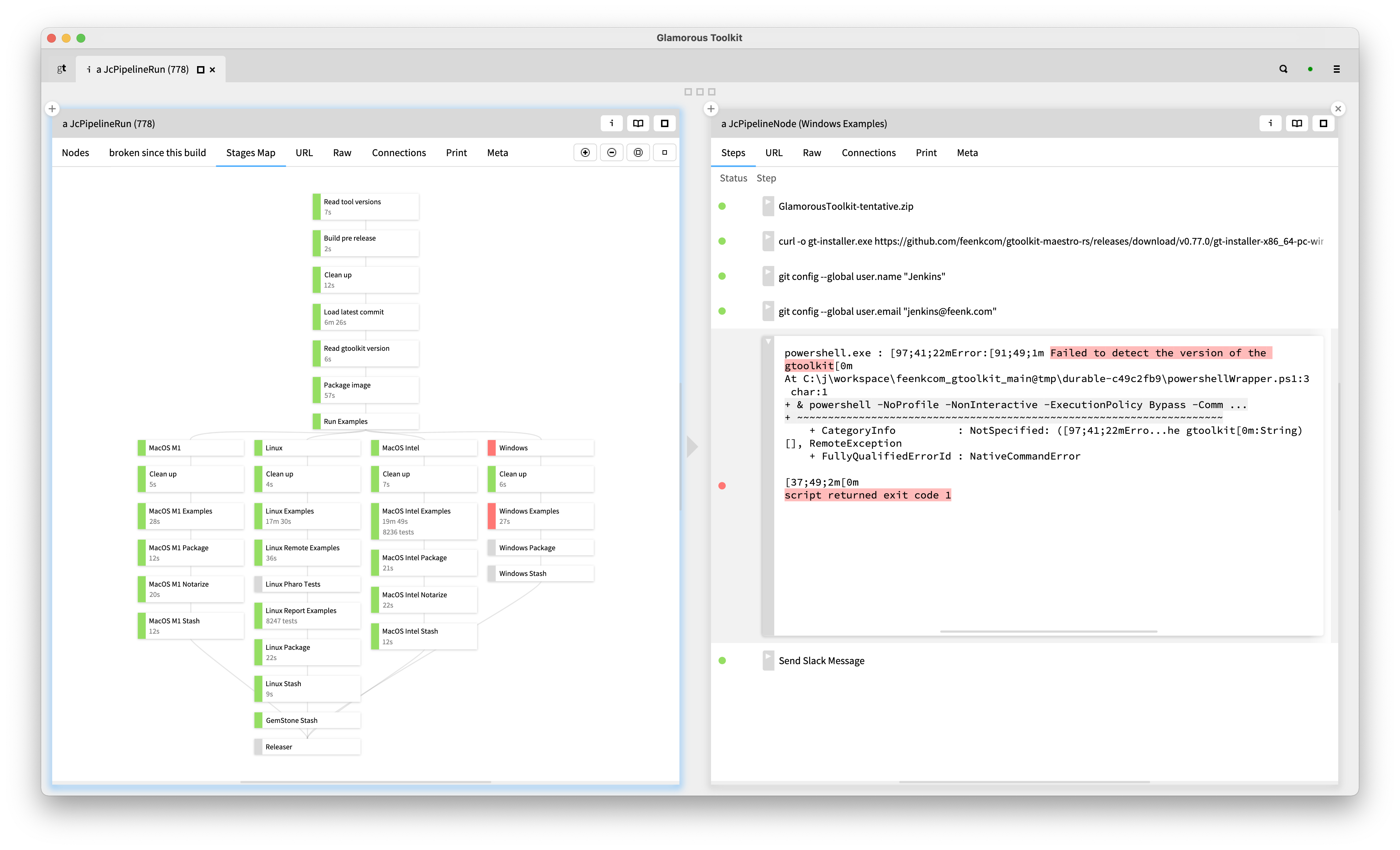 Add highlight for gt version not found in the Jenkins log · Issue #2214 ...