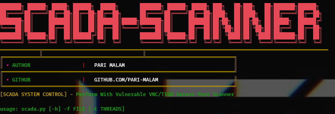 GitHub - ThatNotEasy/SCADA-Scanner: Perform With Massive Scada ...