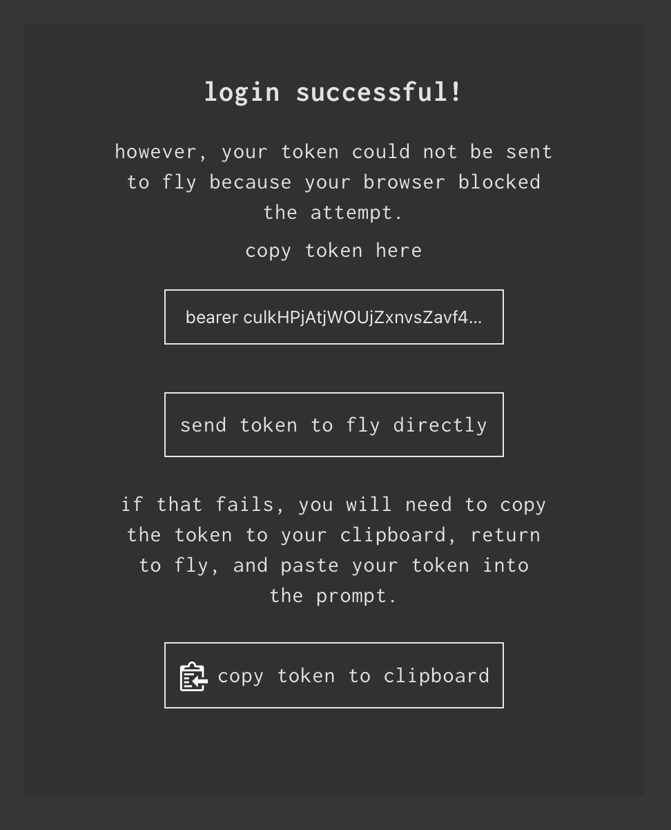 fly CLI UI Screen Shot