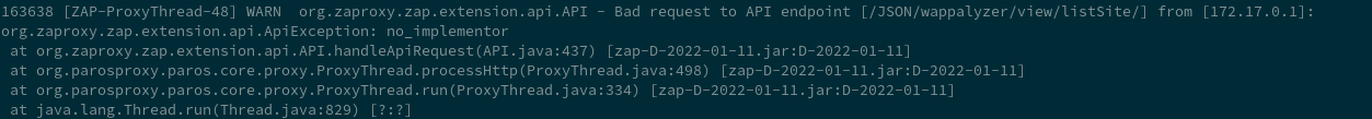 Bad request to API endpoint · Issue #7016 · zaproxy/zaproxy · GitHub