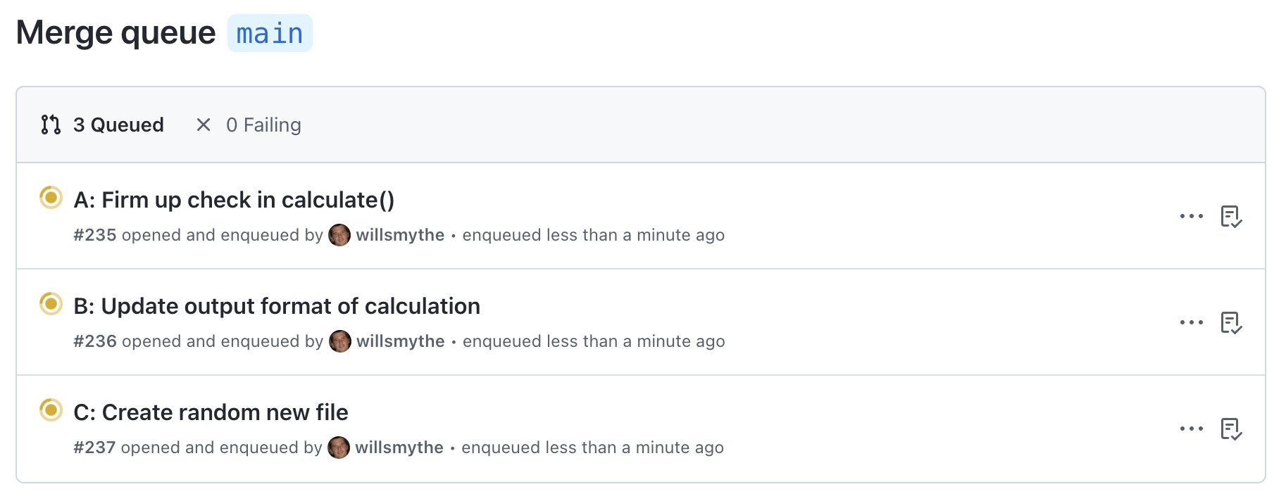 GitHub - contoso-engineering/merge-queue-demo: Sample repo for demo'ing ...