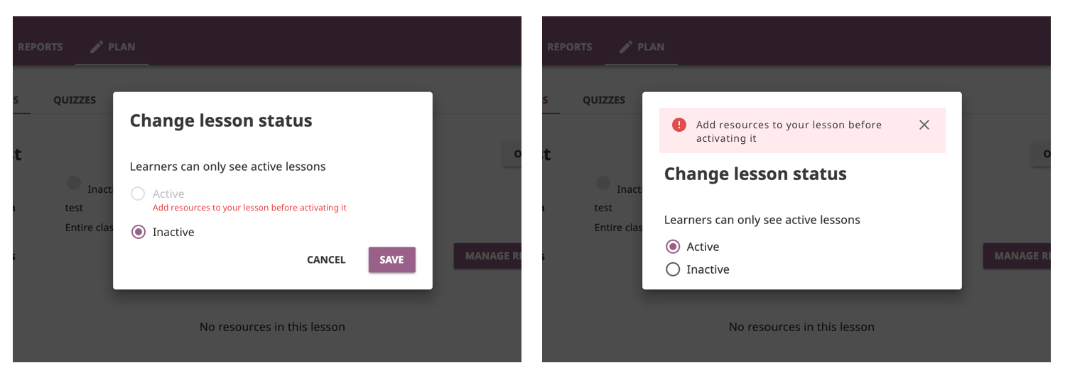 add resources validation