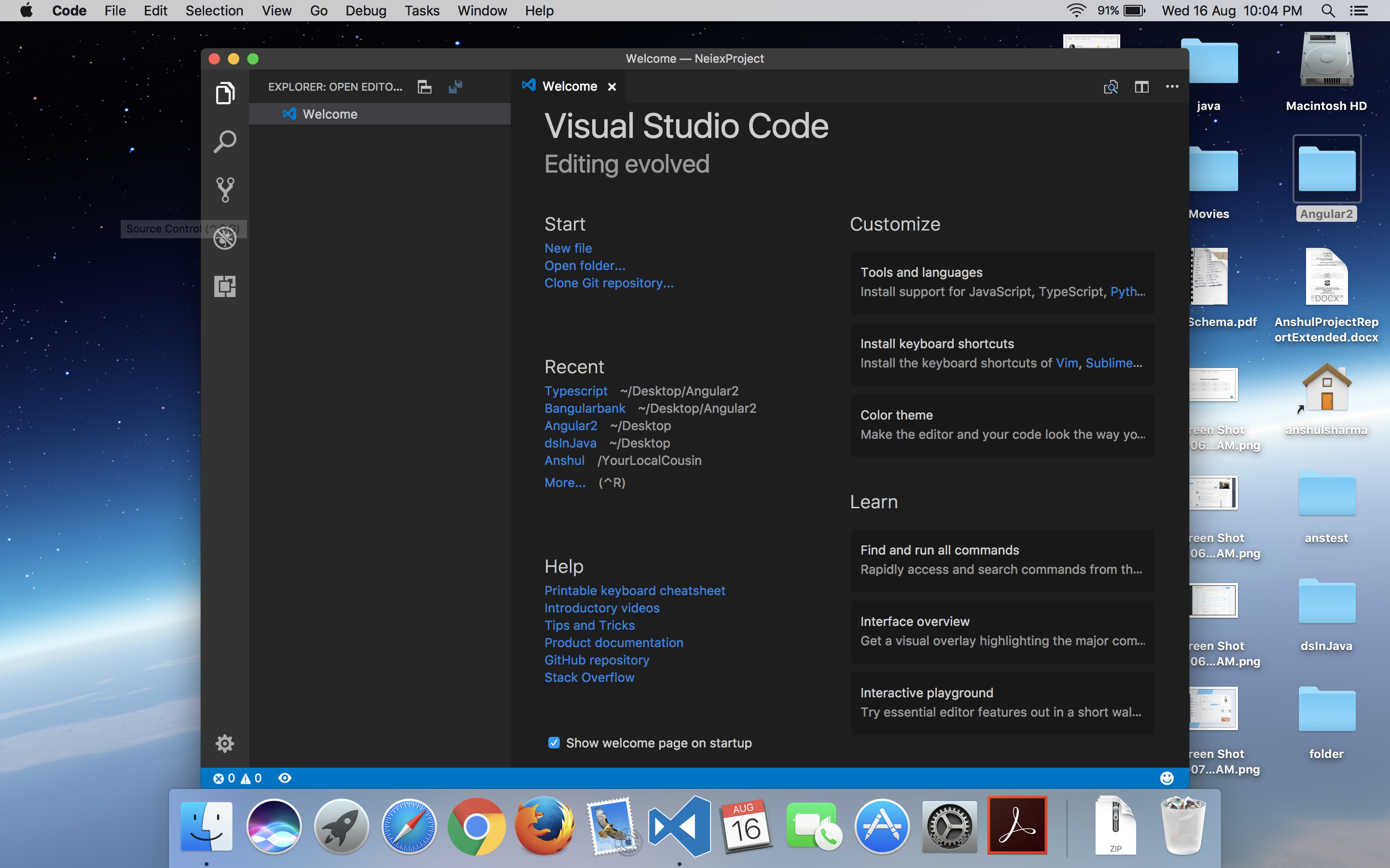 on opening the folder, folder tree structure not showing in sidebar. It ...