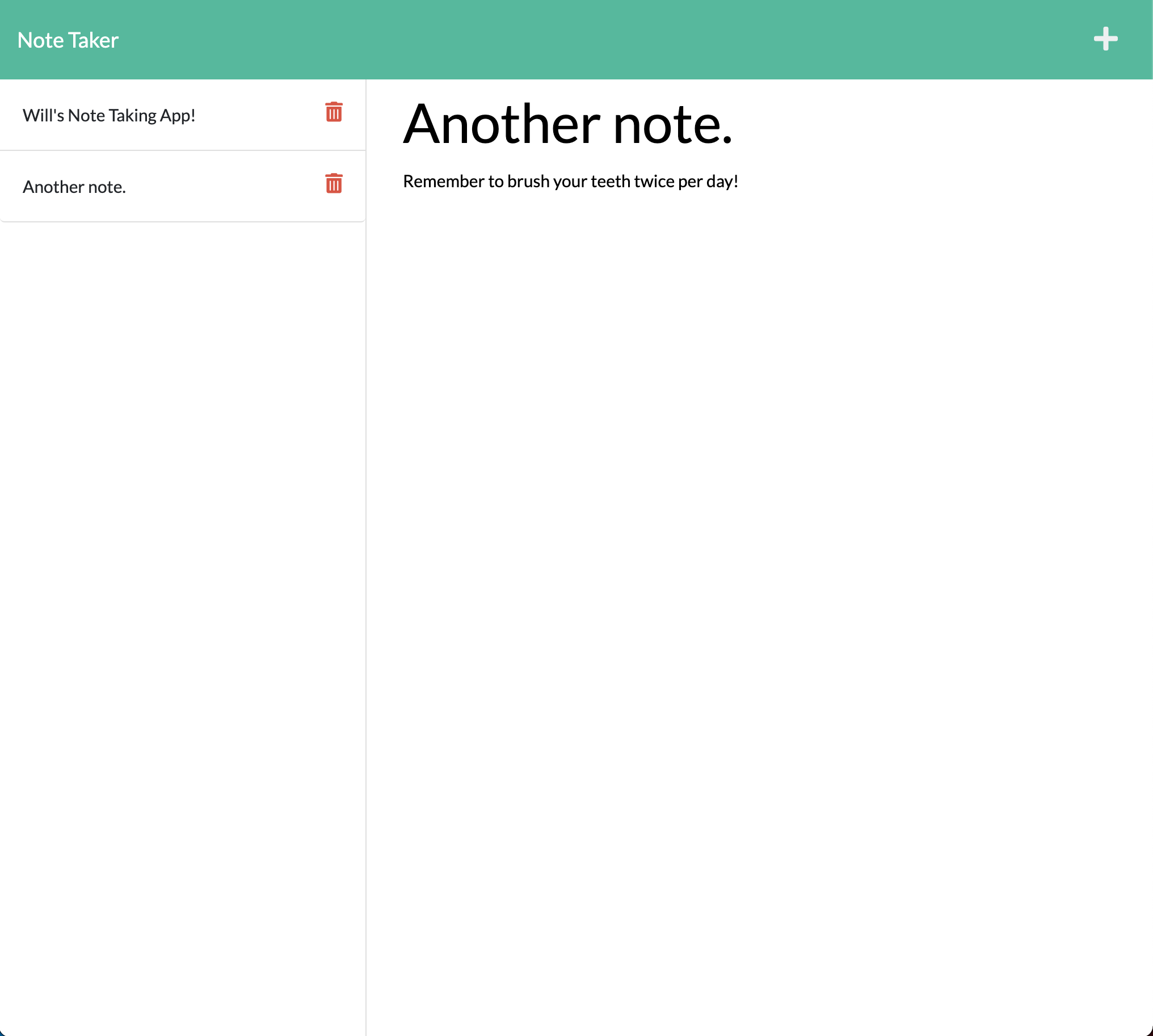 GitHub WillBerner/NoteTaker A web application for creating, reading