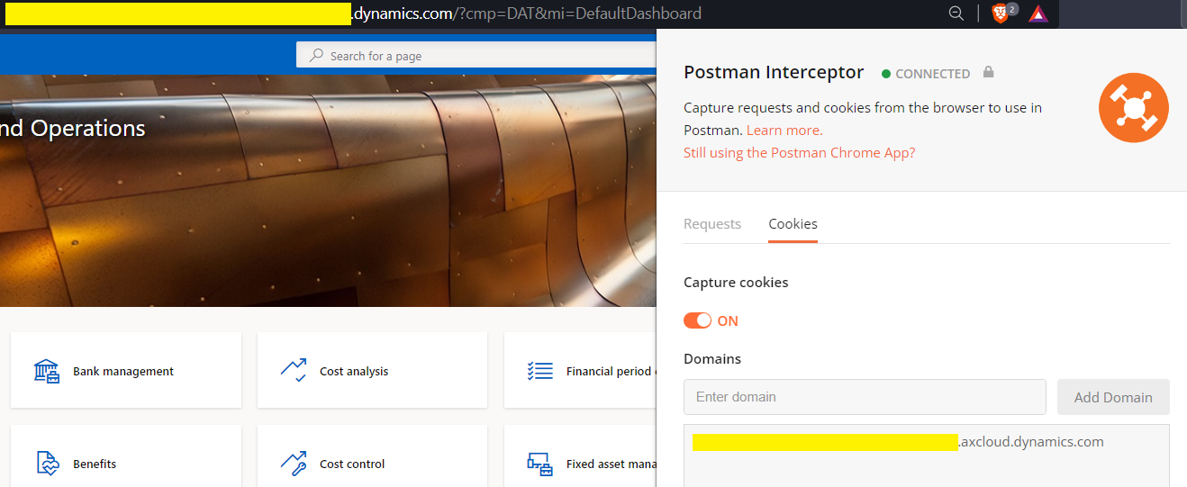 Postman extension