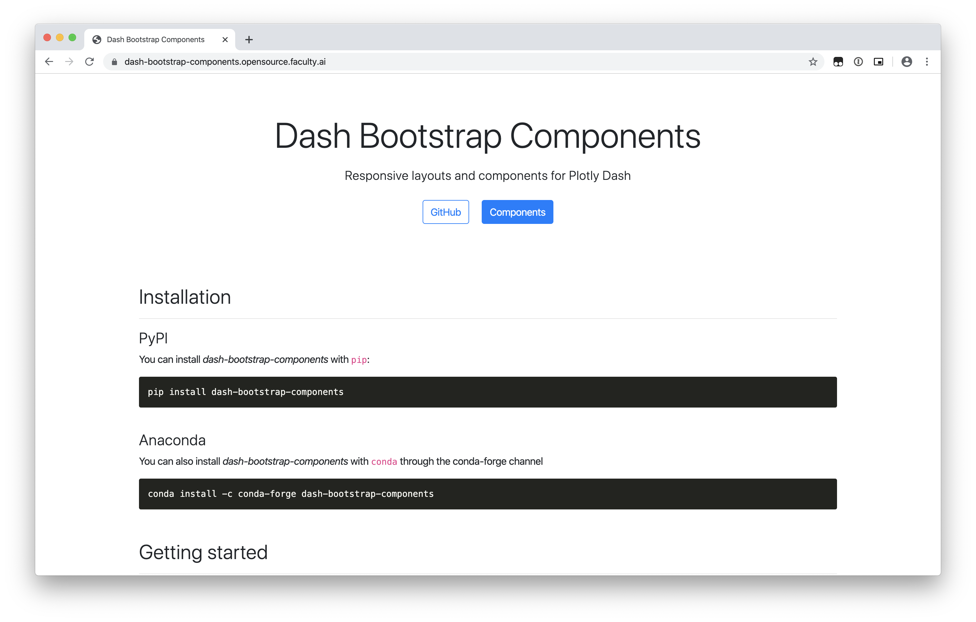 Missing navigation on homepage · Issue 279 · facultyai/dashbootstrap
