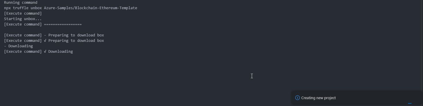 Azure Blockchain Output