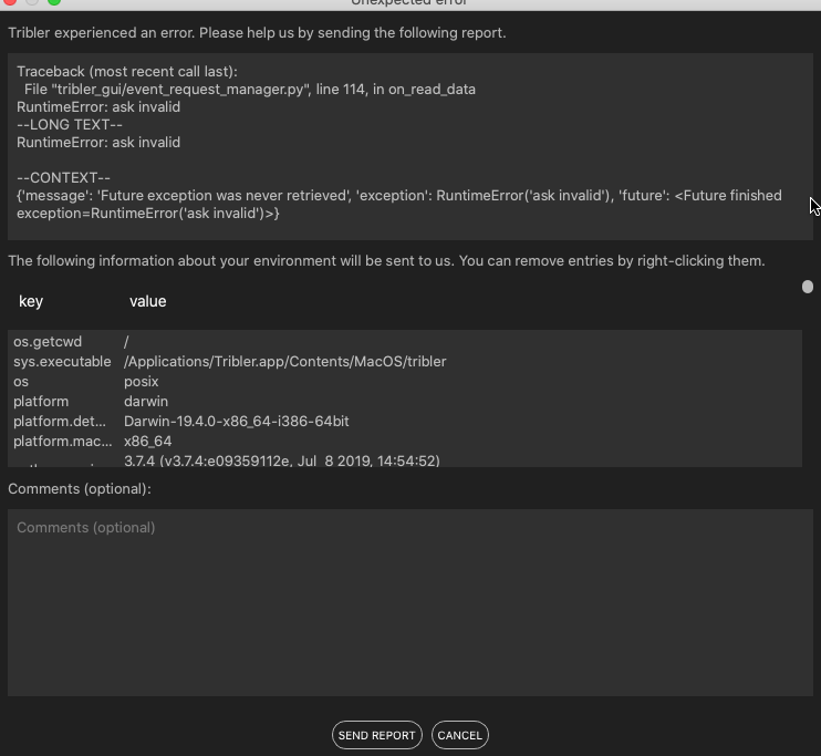 [7.5-rc5] Ask invalid · Issue #5329 · Tribler/tribler · GitHub