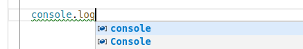 console log