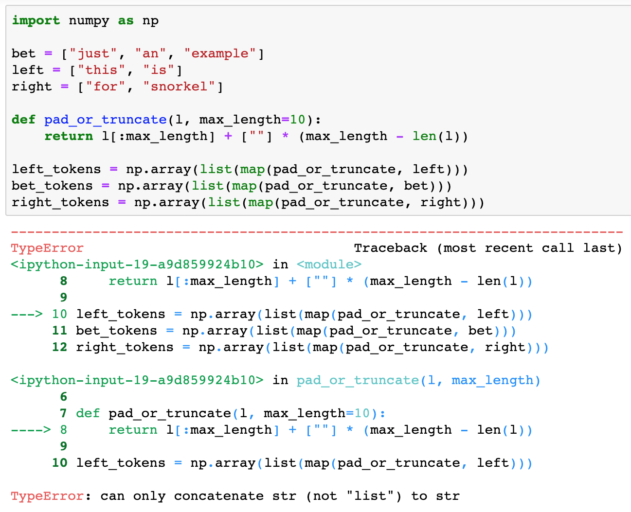 Padding with space in get_feature_arrays() in spouse tutorial · Issue