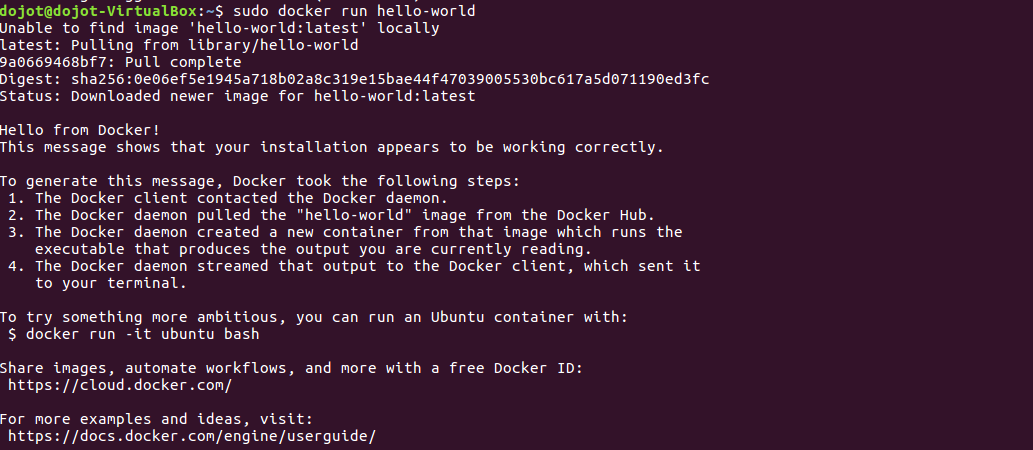 Docker sudo not found. Docker sudo not found
